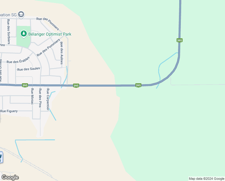 map of restaurants, bars, coffee shops, grocery stores, and more near 1282 Québec 395 in Amos