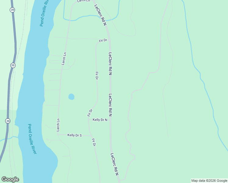 map of restaurants, bars, coffee shops, grocery stores, and more near 21145 LeClerc Road North in Cusick