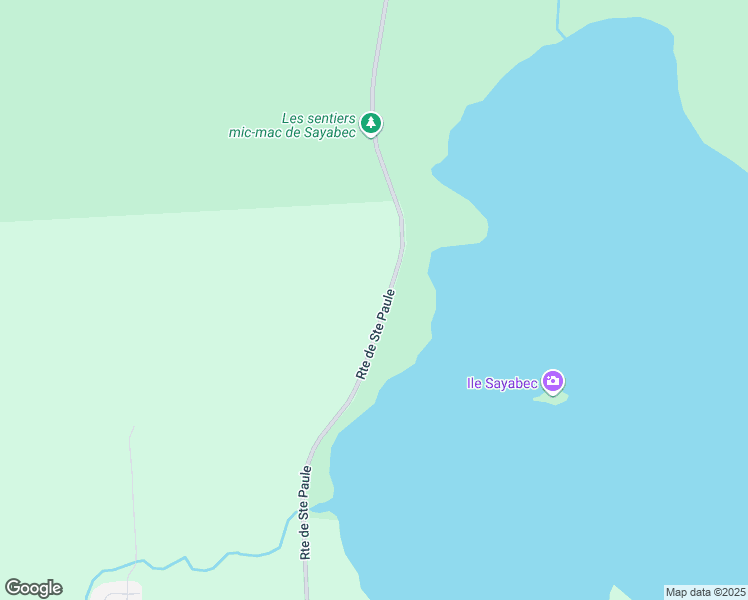 map of restaurants, bars, coffee shops, grocery stores, and more near 29 Route de Sainte Paule in Sayabec