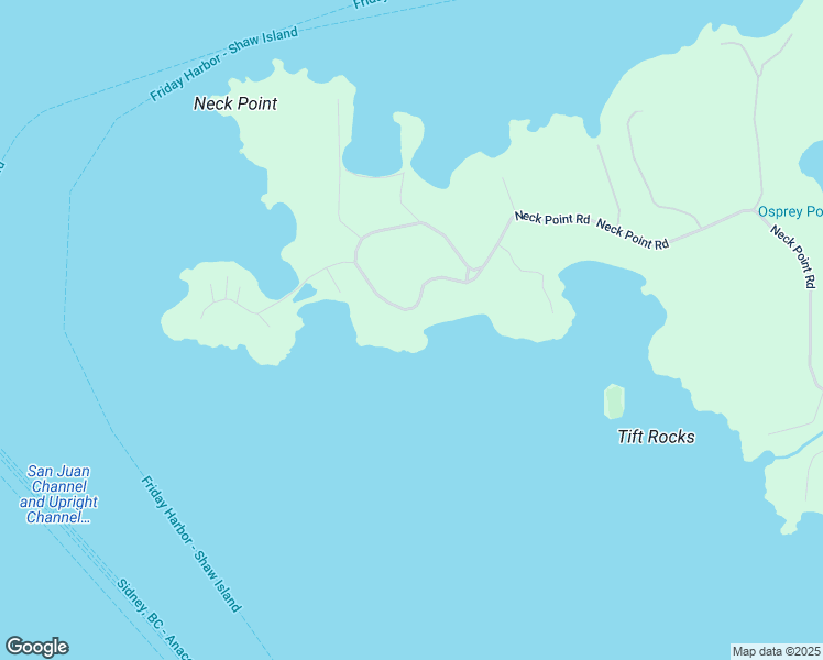 map of restaurants, bars, coffee shops, grocery stores, and more near 490 Sylvan Circle in Shaw Island