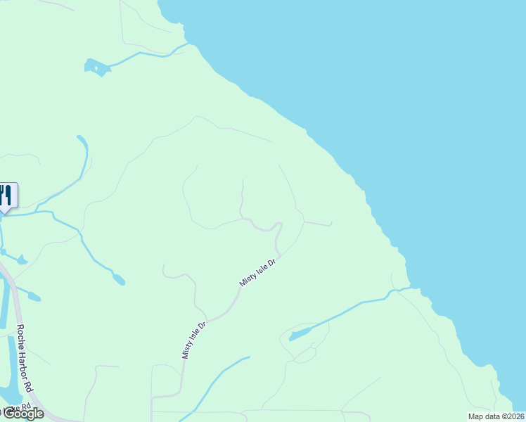 map of restaurants, bars, coffee shops, grocery stores, and more near 6 Vía Rocciosa in Friday Harbor