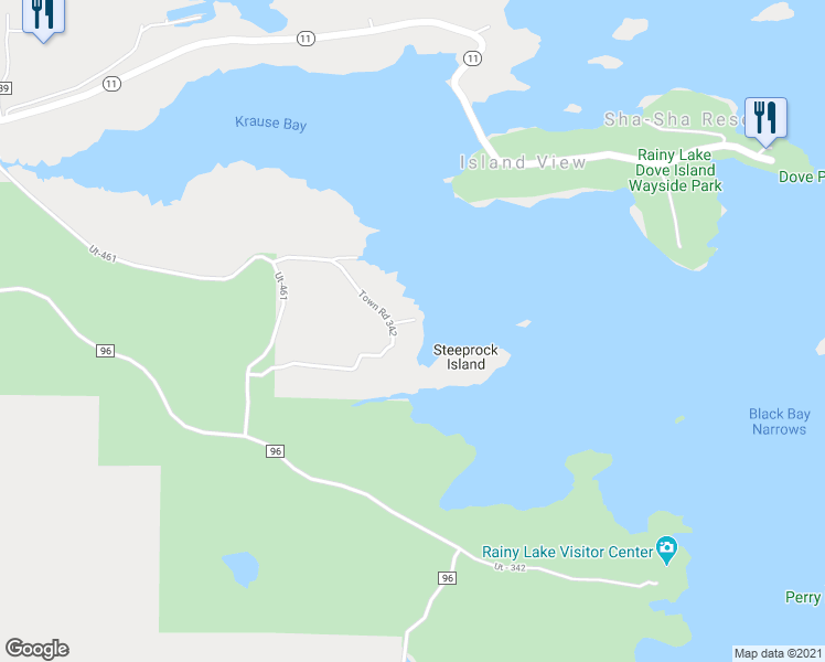 map of restaurants, bars, coffee shops, grocery stores, and more near 2284 Town Road 342 in International Falls