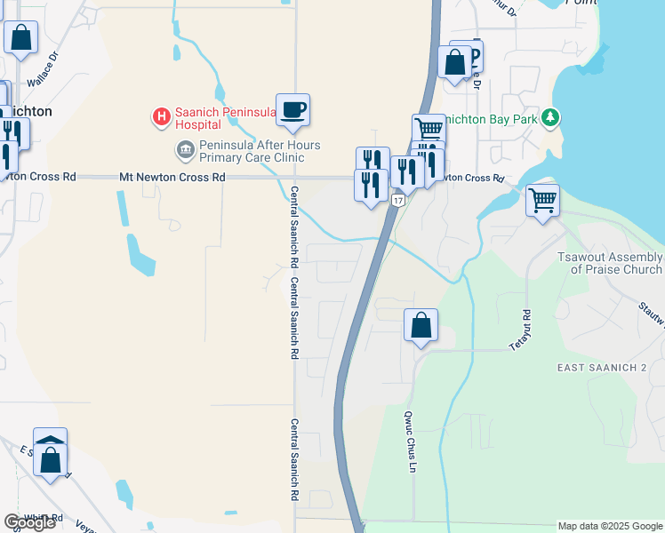 7701 Central Saanich Road, Saanichton BC Walk Score