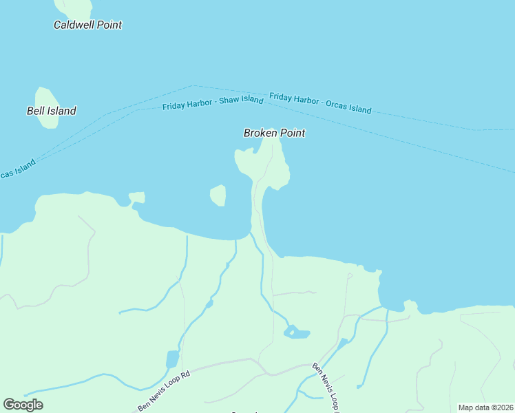 map of restaurants, bars, coffee shops, grocery stores, and more near 644 Broken Point Road in Shaw Island