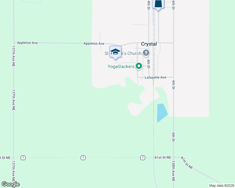 map of restaurants, bars, coffee shops, grocery stores, and more near in Crystal