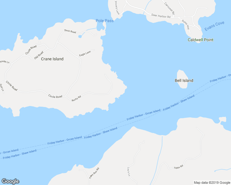 map of restaurants, bars, coffee shops, grocery stores, and more near 333 Rocky Road in Eastsound