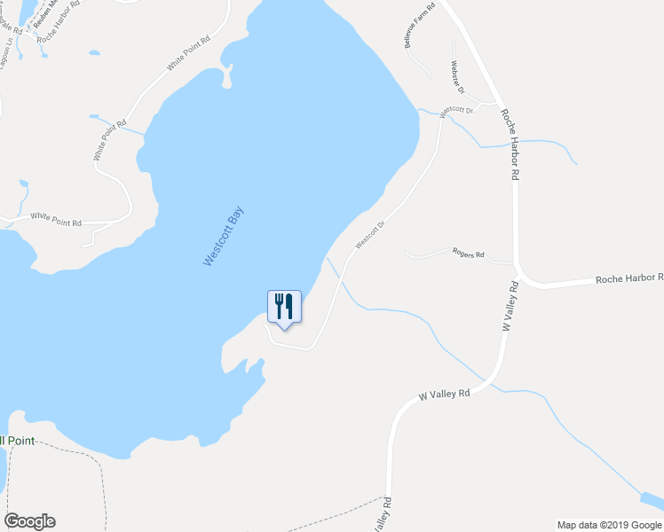 map of restaurants, bars, coffee shops, grocery stores, and more near 560 Westcott Drive in Friday Harbor