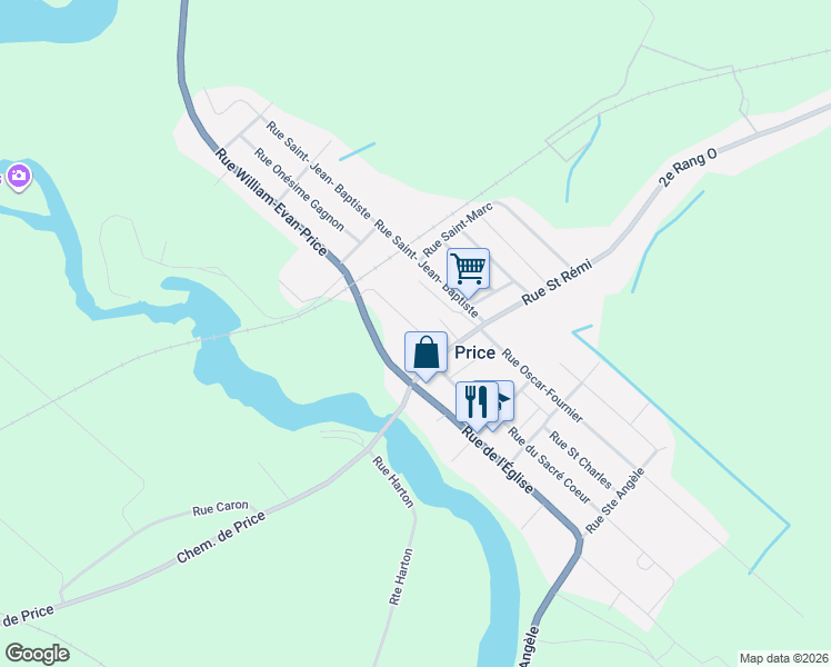 map of restaurants, bars, coffee shops, grocery stores, and more near 13 Rue de la Gare in Price