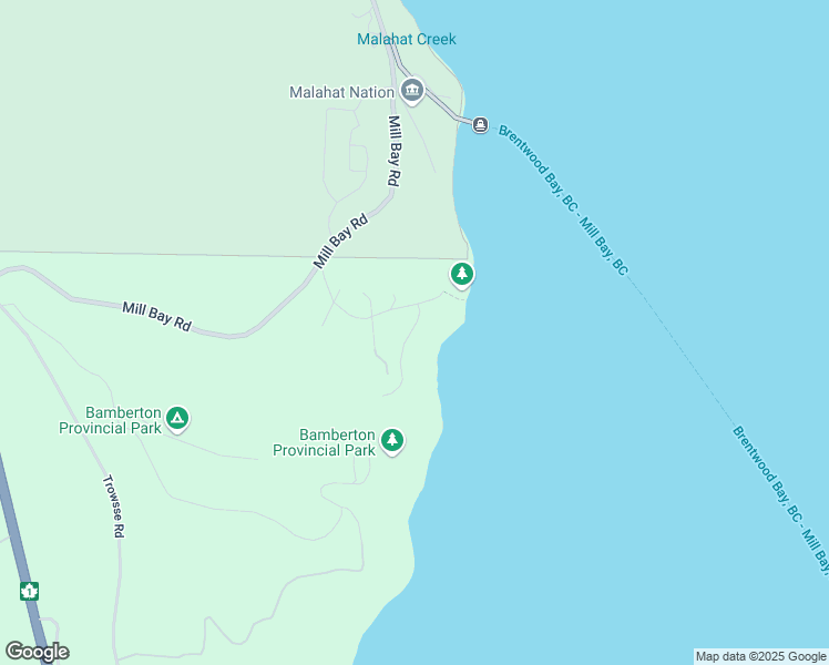 map of restaurants, bars, coffee shops, grocery stores, and more near 1723 Sandy Beach Road in Mill Bay