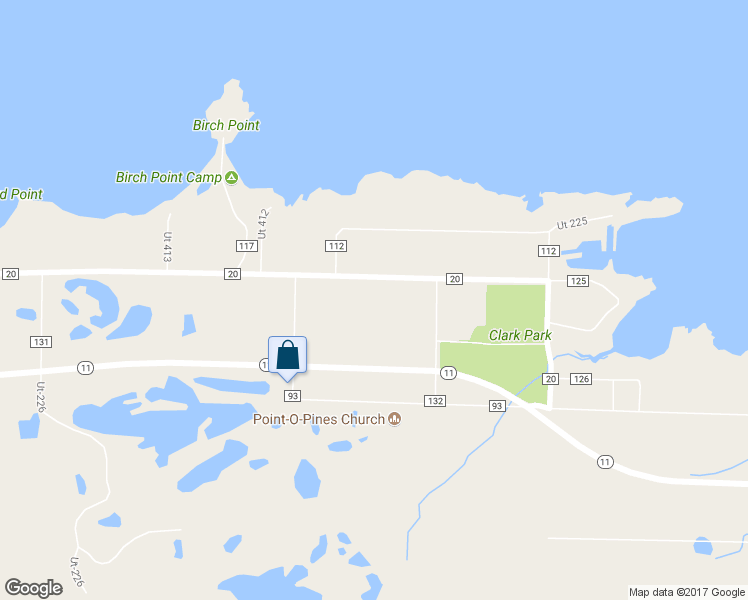 map of restaurants, bars, coffee shops, grocery stores, and more near 3180 County Road 20 in International Falls