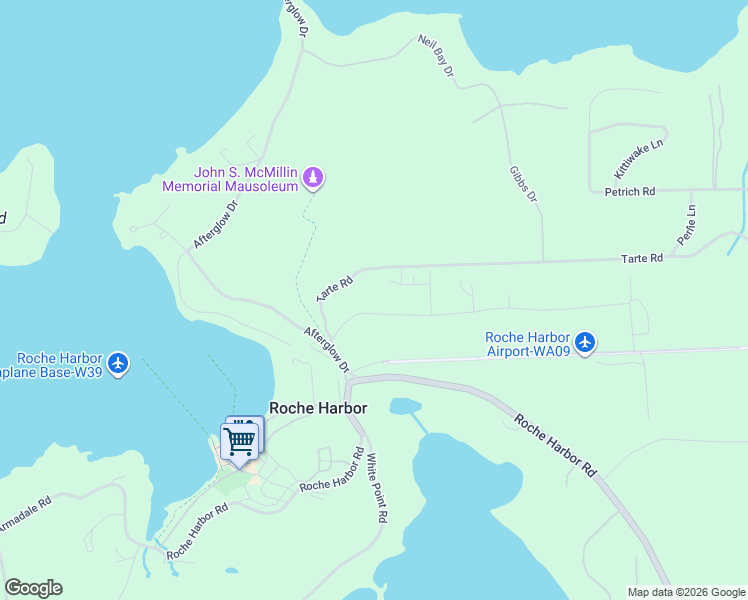 map of restaurants, bars, coffee shops, grocery stores, and more near 137 Cessna Avenue in Friday Harbor