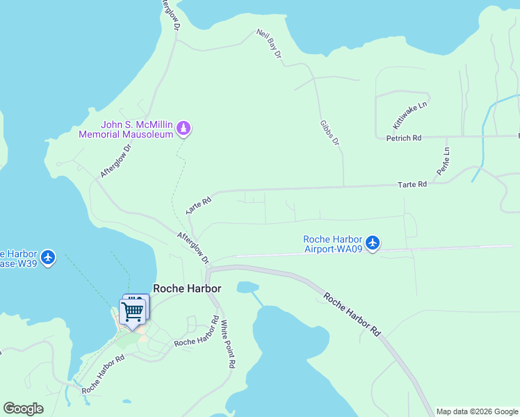 map of restaurants, bars, coffee shops, grocery stores, and more near 229 Cessna Avenue in Friday Harbor