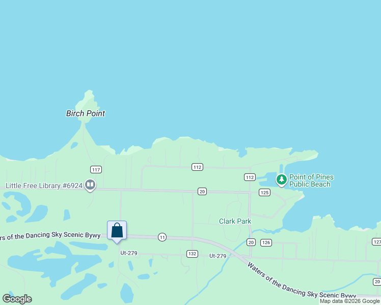 map of restaurants, bars, coffee shops, grocery stores, and more near 3153 County Road 112 in International Falls