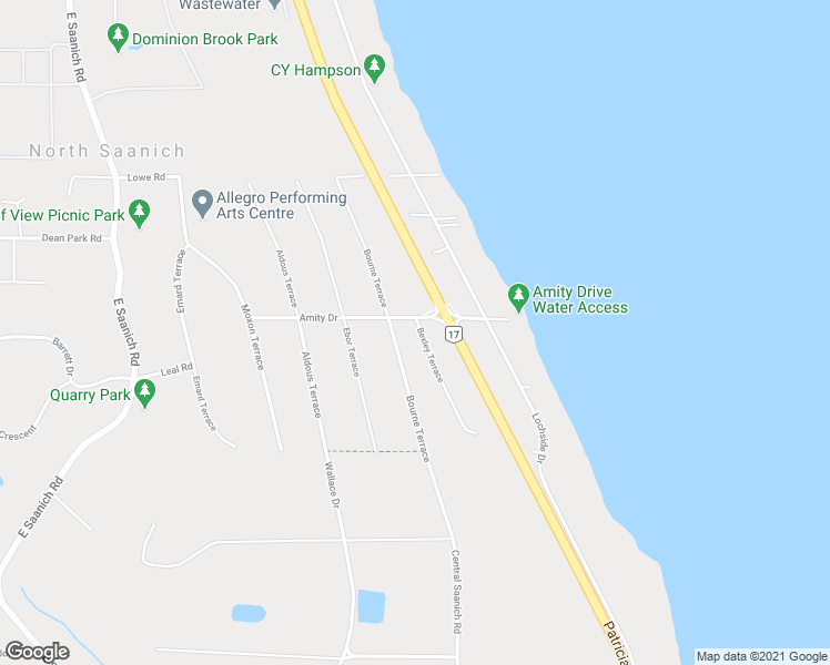 map of restaurants, bars, coffee shops, grocery stores, and more near 2279 Bexley Terrace in North Saanich