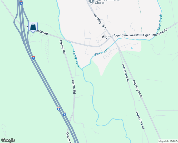 map of restaurants, bars, coffee shops, grocery stores, and more near 2002 Friday Creek Road in Burlington