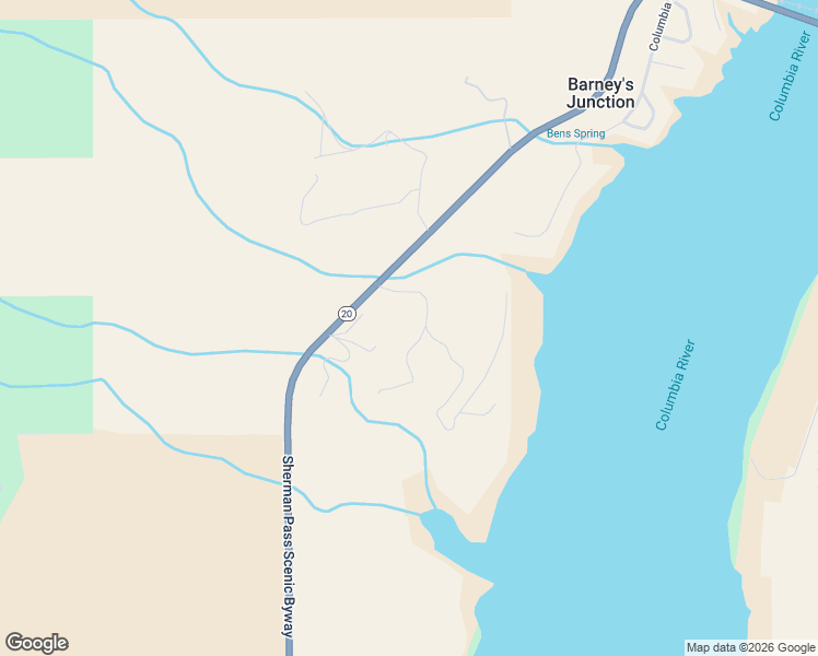 map of restaurants, bars, coffee shops, grocery stores, and more near 10 Bisbee Creek Lane in Kettle Falls
