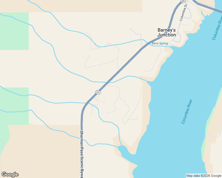 map of restaurants, bars, coffee shops, grocery stores, and more near 10 Bisbee Creek Lane in Kettle Falls