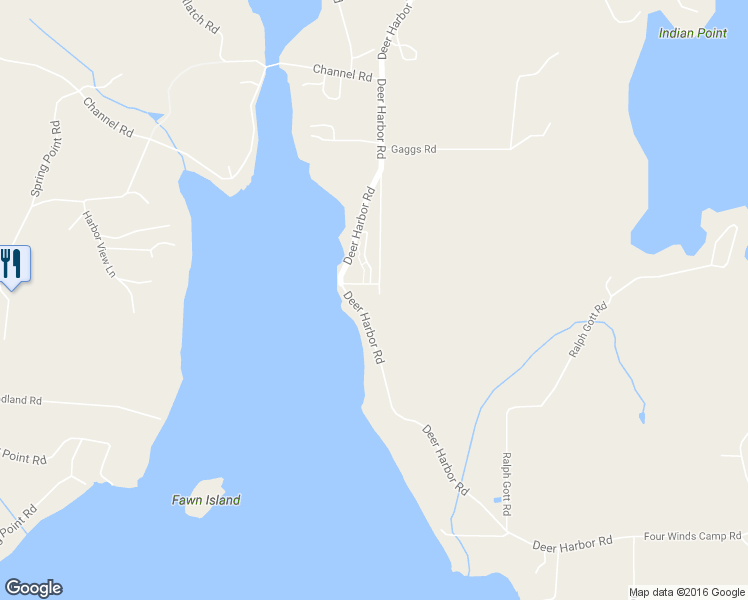 map of restaurants, bars, coffee shops, grocery stores, and more near 256 Deer Harbor Road in Eastsound