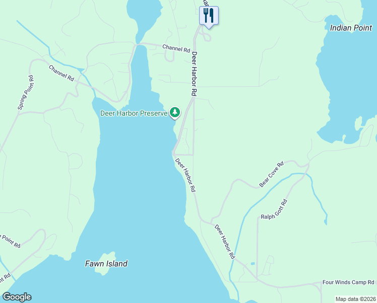 map of restaurants, bars, coffee shops, grocery stores, and more near in Deer Harbor