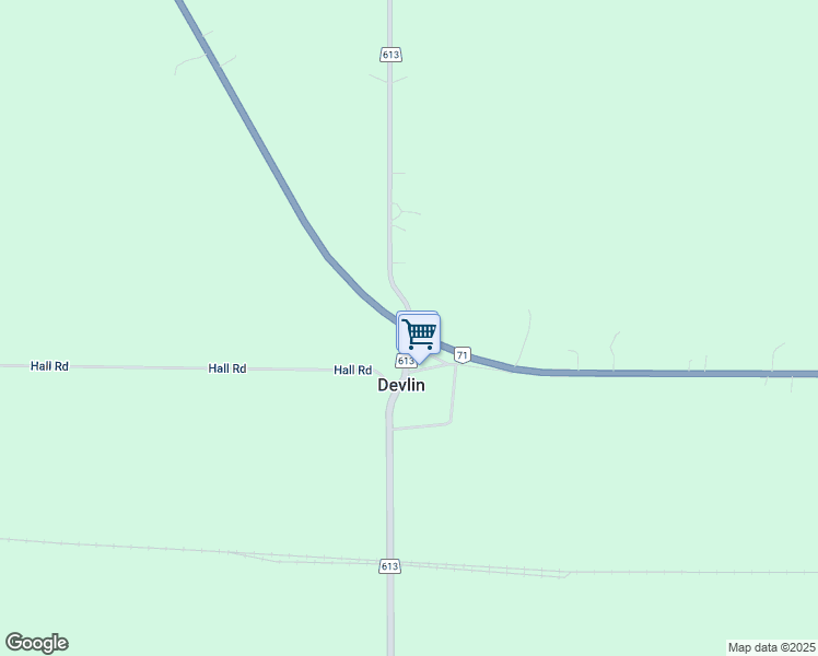 map of restaurants, bars, coffee shops, grocery stores, and more near in Rainy River District