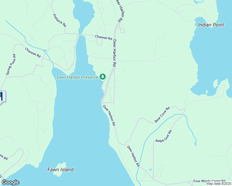 map of restaurants, bars, coffee shops, grocery stores, and more near 153 Upper Deer Harbor Road in Eastsound
