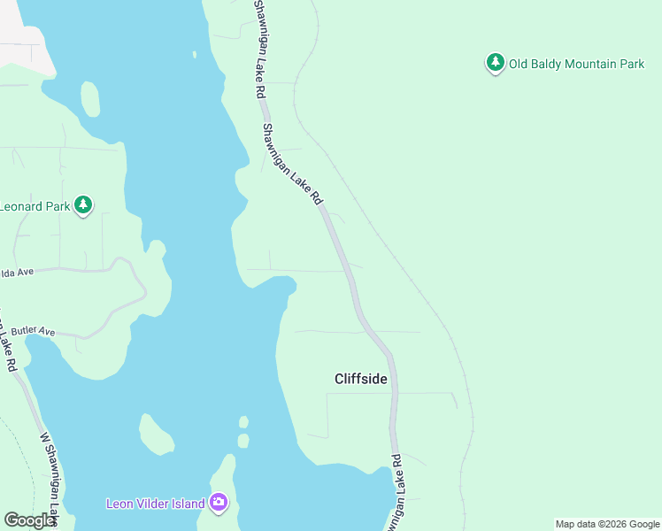 map of restaurants, bars, coffee shops, grocery stores, and more near 1889 Verlon Road in Shawnigan Lake