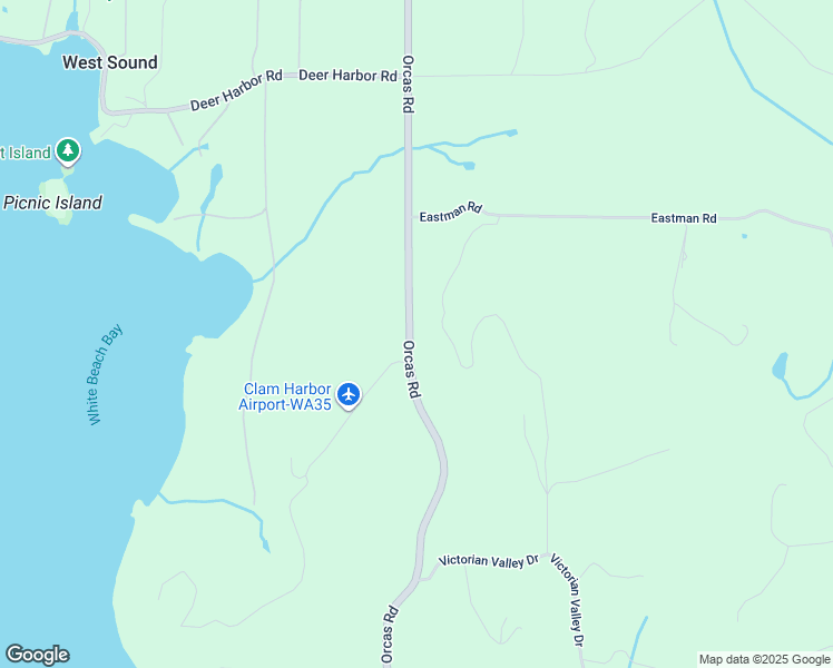 map of restaurants, bars, coffee shops, grocery stores, and more near 6333 Orcas Rd in Eastsound