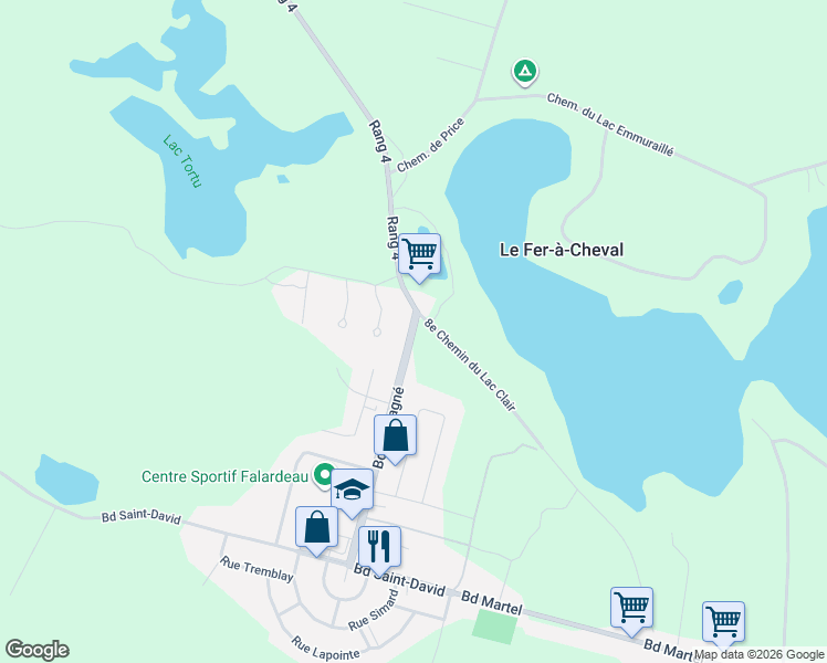 map of restaurants, bars, coffee shops, grocery stores, and more near 324 Boulevard Desgagné in Saguenay–Lac-Saint-Jean