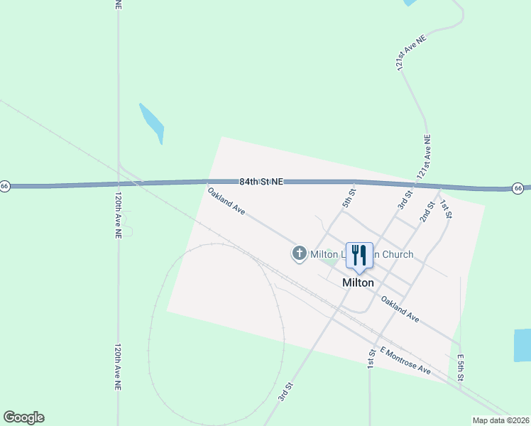 map of restaurants, bars, coffee shops, grocery stores, and more near 505 Oakland Avenue in Milton