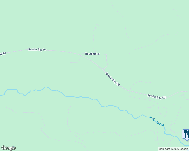 map of restaurants, bars, coffee shops, grocery stores, and more near 1530 Reeder Bay Road in Nordman