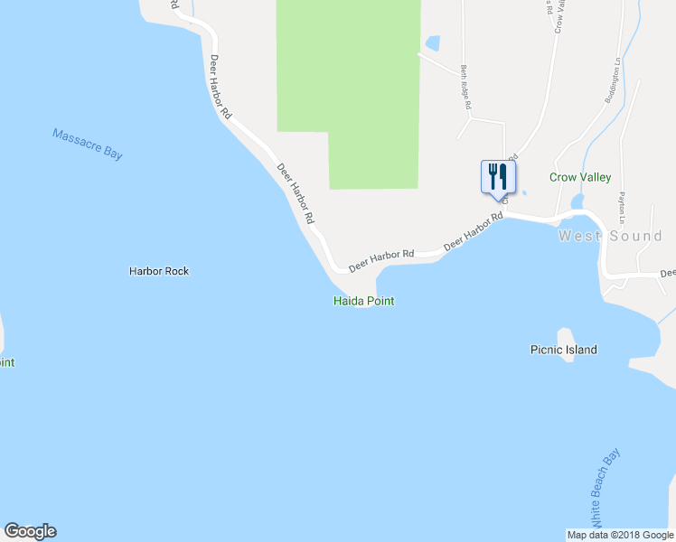 map of restaurants, bars, coffee shops, grocery stores, and more near 1116 Deer Harbor Road in Eastsound