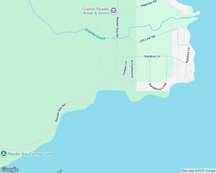 map of restaurants, bars, coffee shops, grocery stores, and more near 3477 Reeder Bay Road in Nordman