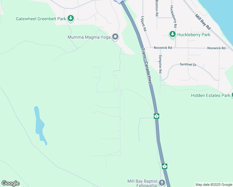 map of restaurants, bars, coffee shops, grocery stores, and more near 700 Butterfield Road in Mill Bay
