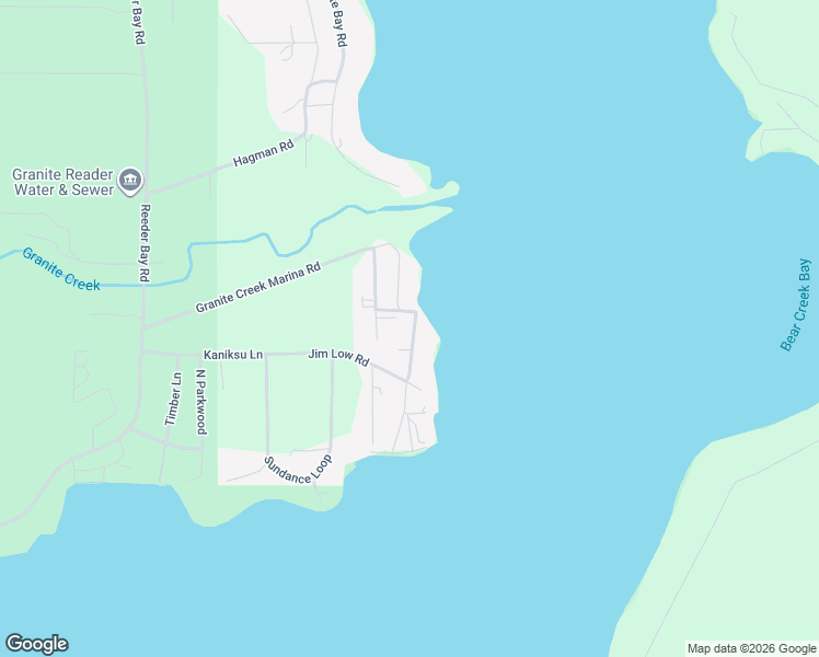 map of restaurants, bars, coffee shops, grocery stores, and more near 178 South Granite Bay Road in Nordman