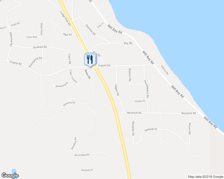 map of restaurants, bars, coffee shops, grocery stores, and more near 2490 Island Highway in Mill Bay