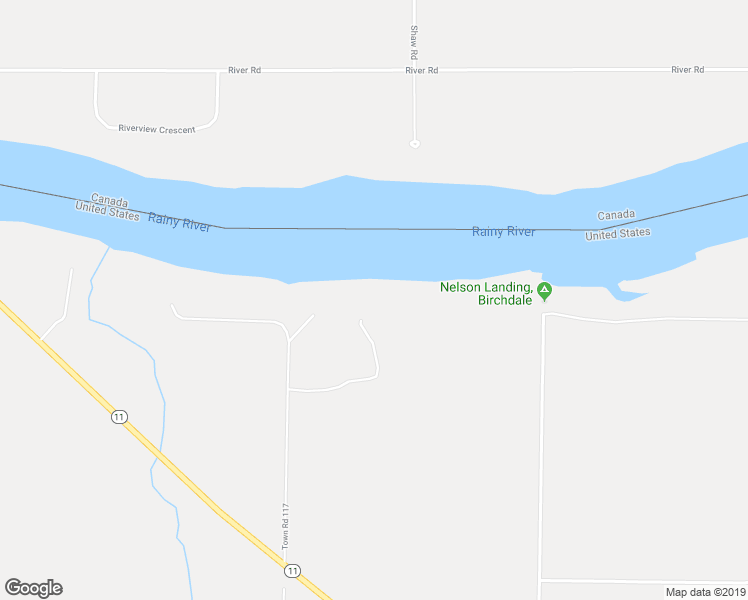 map of restaurants, bars, coffee shops, grocery stores, and more near 1616 Town Road 117 in Baudette