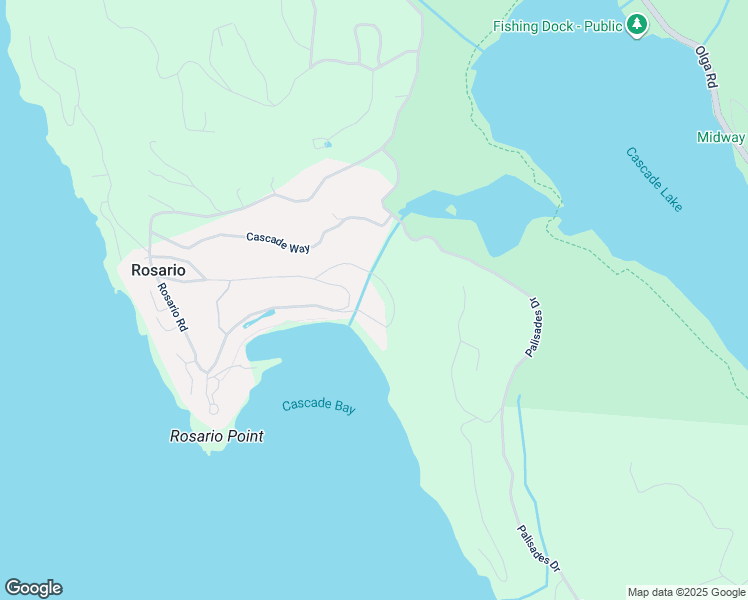 map of restaurants, bars, coffee shops, grocery stores, and more near 1917 Rosario Road in Eastsound