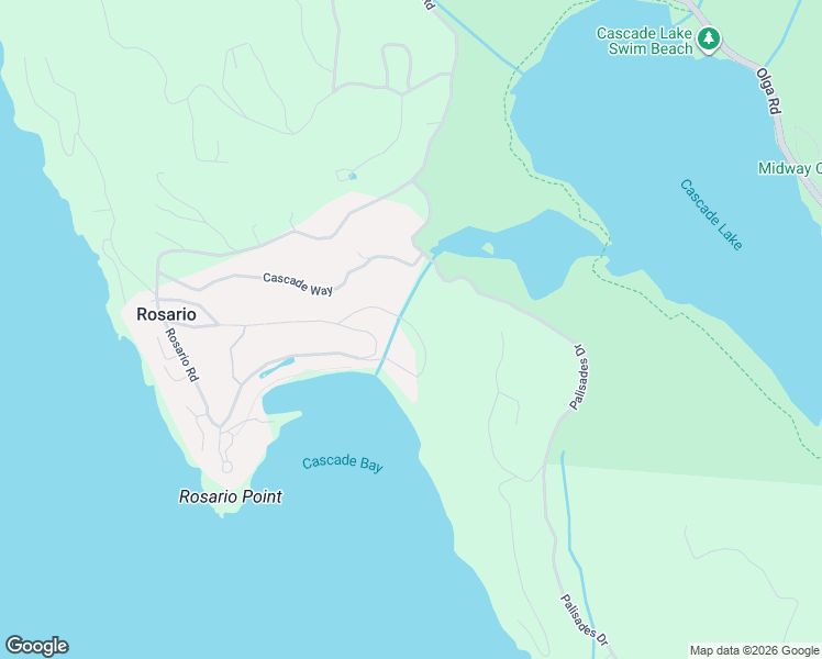 map of restaurants, bars, coffee shops, grocery stores, and more near 1917 Rosario Road in Eastsound