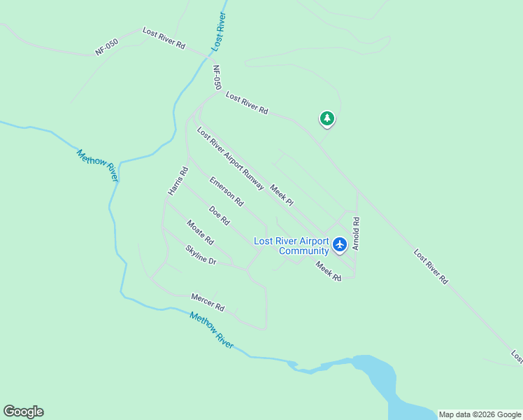 map of restaurants, bars, coffee shops, grocery stores, and more near 40 Lost River Run Way in Mazama