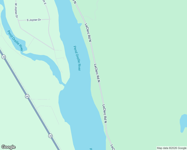 map of restaurants, bars, coffee shops, grocery stores, and more near 26601 LeClerc Road North in Ione