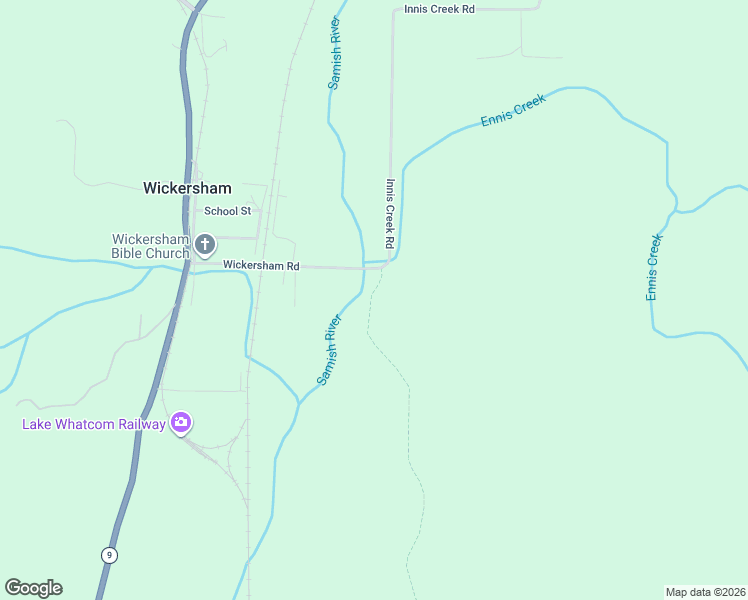 map of restaurants, bars, coffee shops, grocery stores, and more near 5295 Wickersham Road in Acme