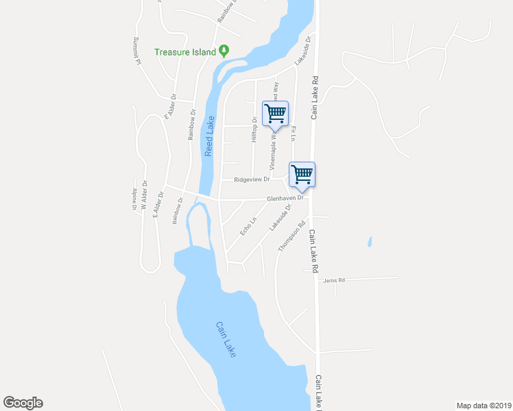 map of restaurants, bars, coffee shops, grocery stores, and more near 379 Echo Lane in Sedro-Woolley
