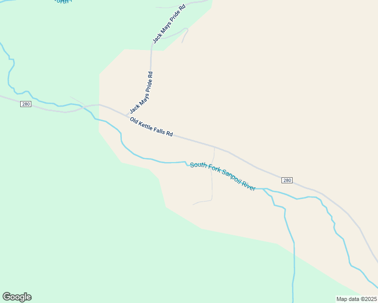 map of restaurants, bars, coffee shops, grocery stores, and more near 447 Old Kettle Falls Road in Republic