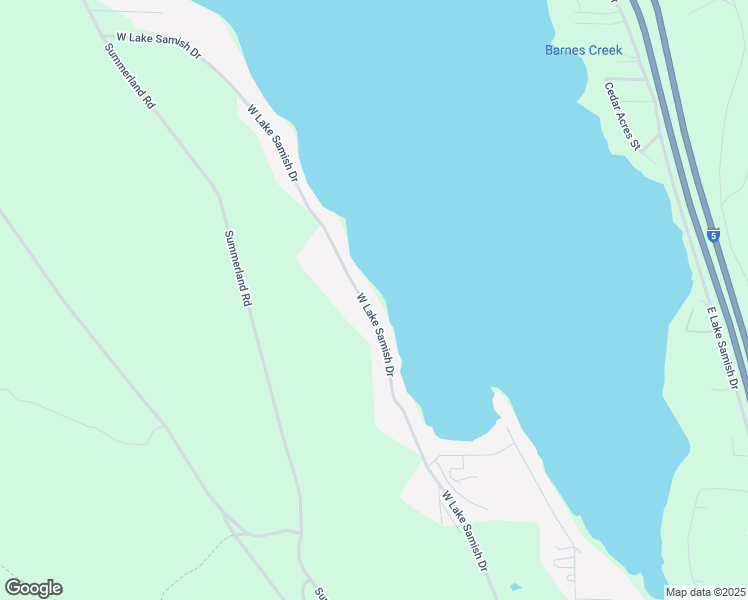 map of restaurants, bars, coffee shops, grocery stores, and more near 440 West Lake Samish Drive in Bellingham