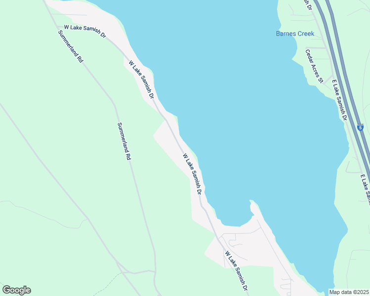 map of restaurants, bars, coffee shops, grocery stores, and more near 440 West Lake Samish Drive in Bellingham
