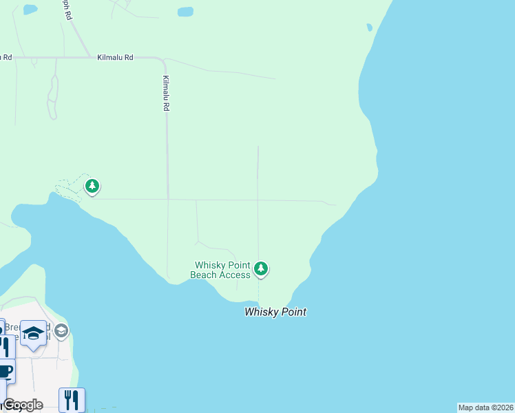 map of restaurants, bars, coffee shops, grocery stores, and more near Whiskey Point Road in Mill Bay