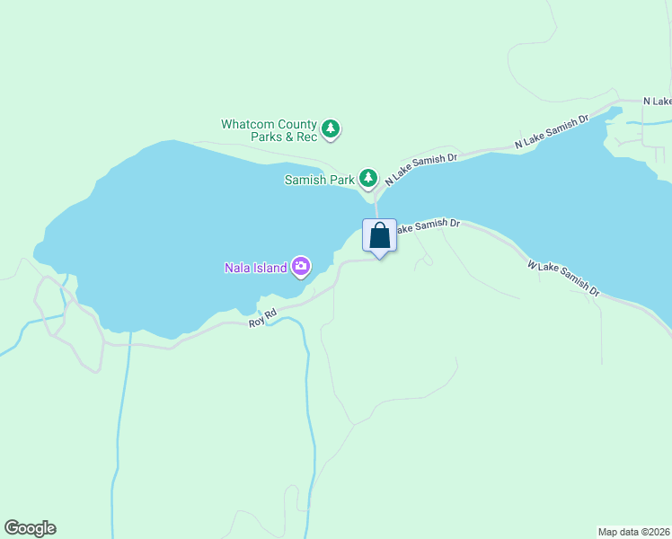 map of restaurants, bars, coffee shops, grocery stores, and more near 1458 Roy Road in Bellingham