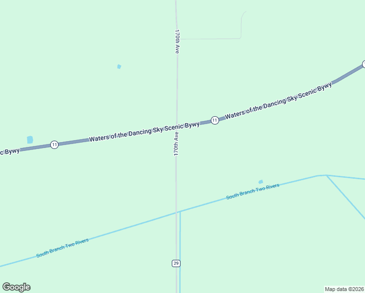 map of restaurants, bars, coffee shops, grocery stores, and more near 18722-19154 170th Avenue in Greenbush