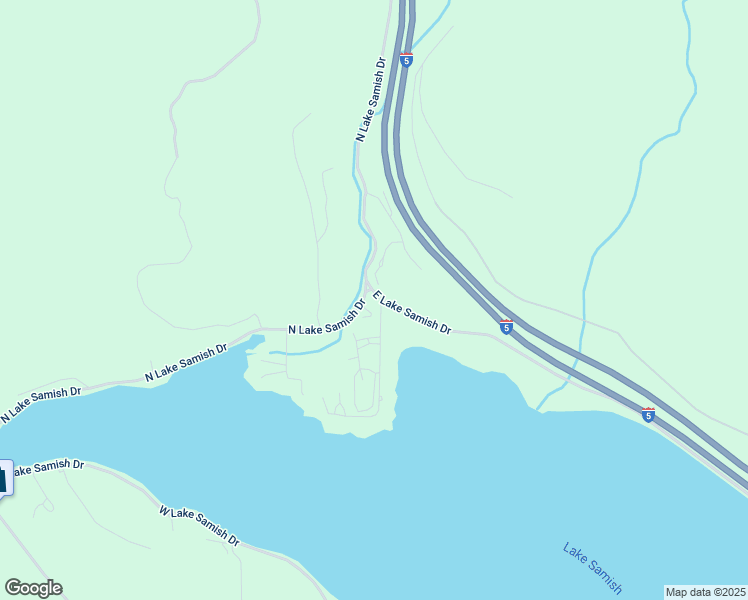 map of restaurants, bars, coffee shops, grocery stores, and more near 930 East Lake Samish Drive in Bellingham