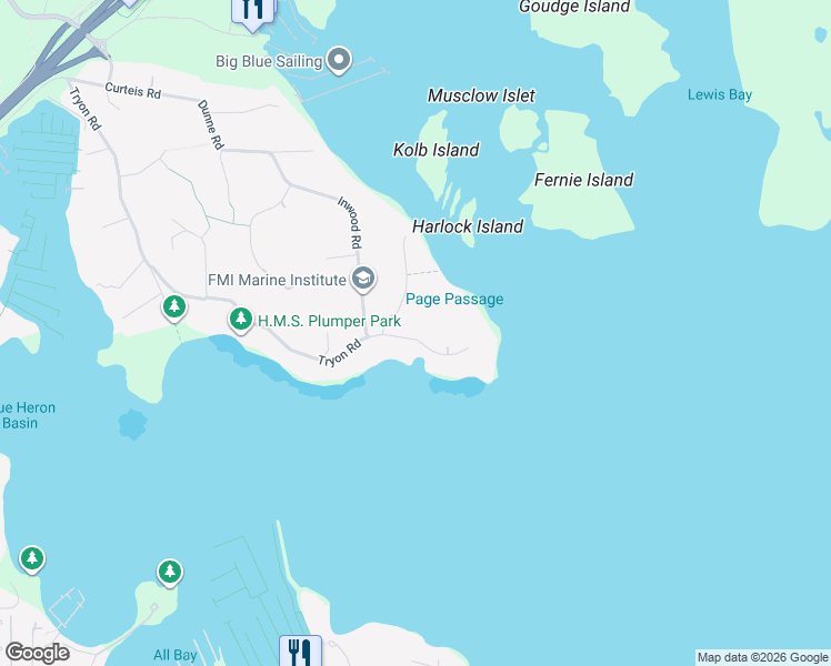 map of restaurants, bars, coffee shops, grocery stores, and more near in North Saanich